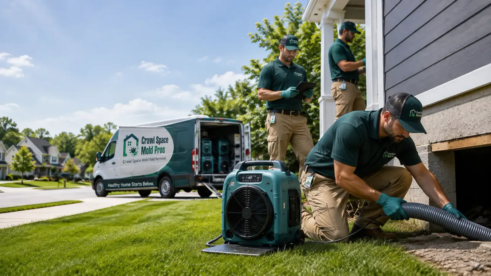 Crawl Space Mold Removal in Webster, KY
